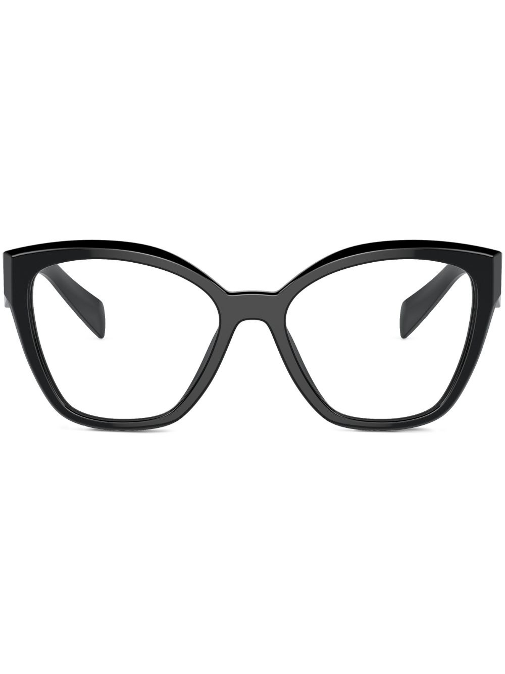 Prada Eyewear 超大框眼镜 - 黑色