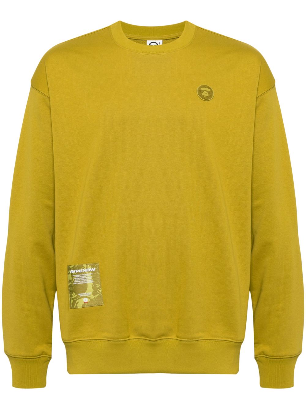 AAPE BY *A BATHING APE® 标贴圆领卫衣 - 中性色