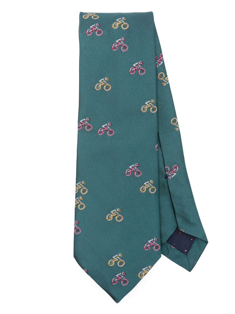 Paul Smith Cyclist Sketch tie - 绿色