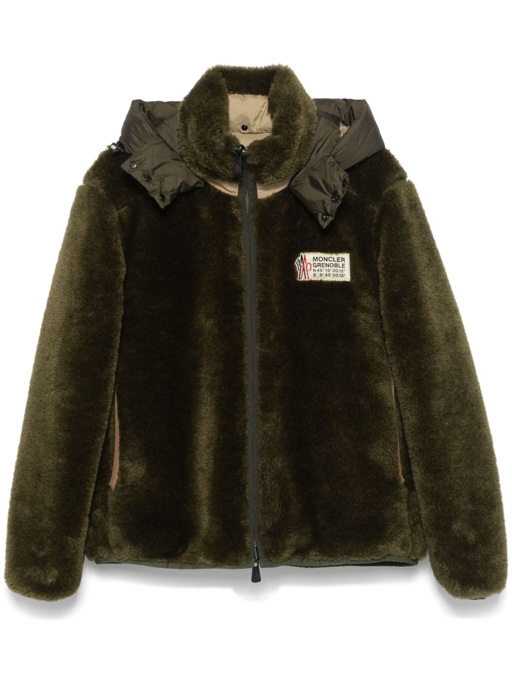 Moncler Grenoble Wengi 蓬松夹克 - 绿色