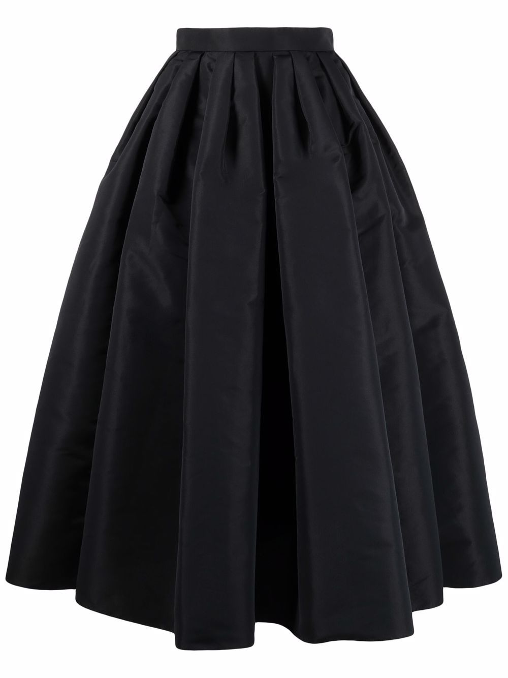 Alexander McQueen 高腰伞形半身裙 - 黑色