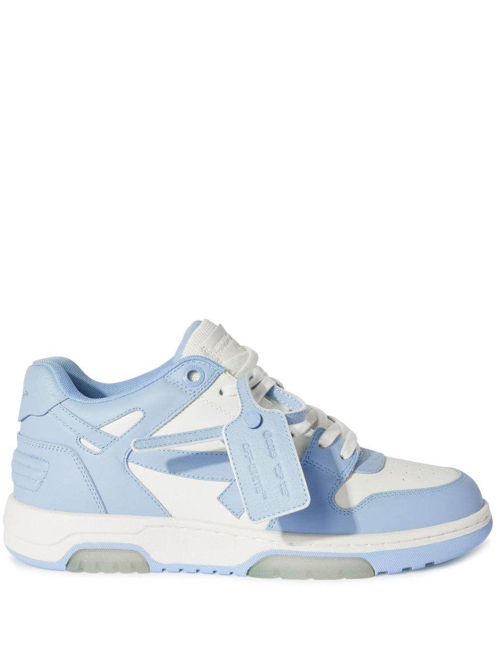 Off-White Out-Off-Office 皮质运动鞋 - 蓝色