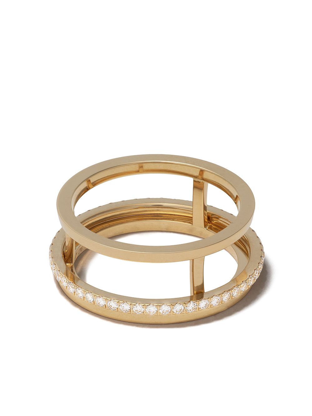 De Beers Jewellers The Horizon 18K黄金钻石镶嵌戒指 - 金色
