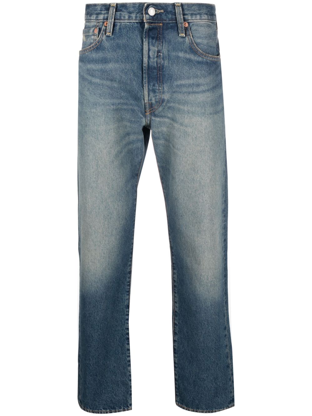 Levi's 中腰直筒牛仔裤 - 蓝色