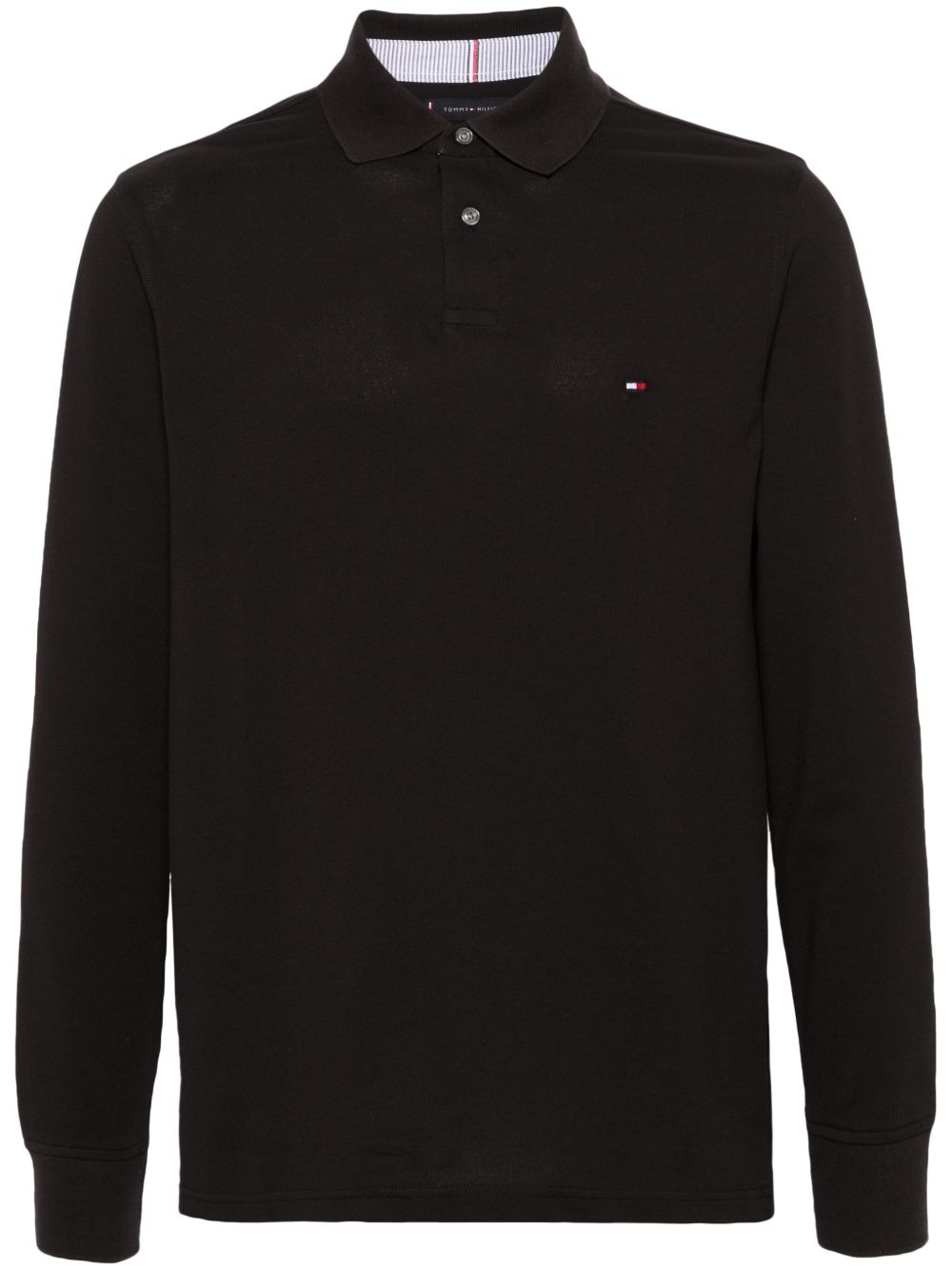Tommy Hilfiger 1985 系列珠地布polo衫 - 黑色
