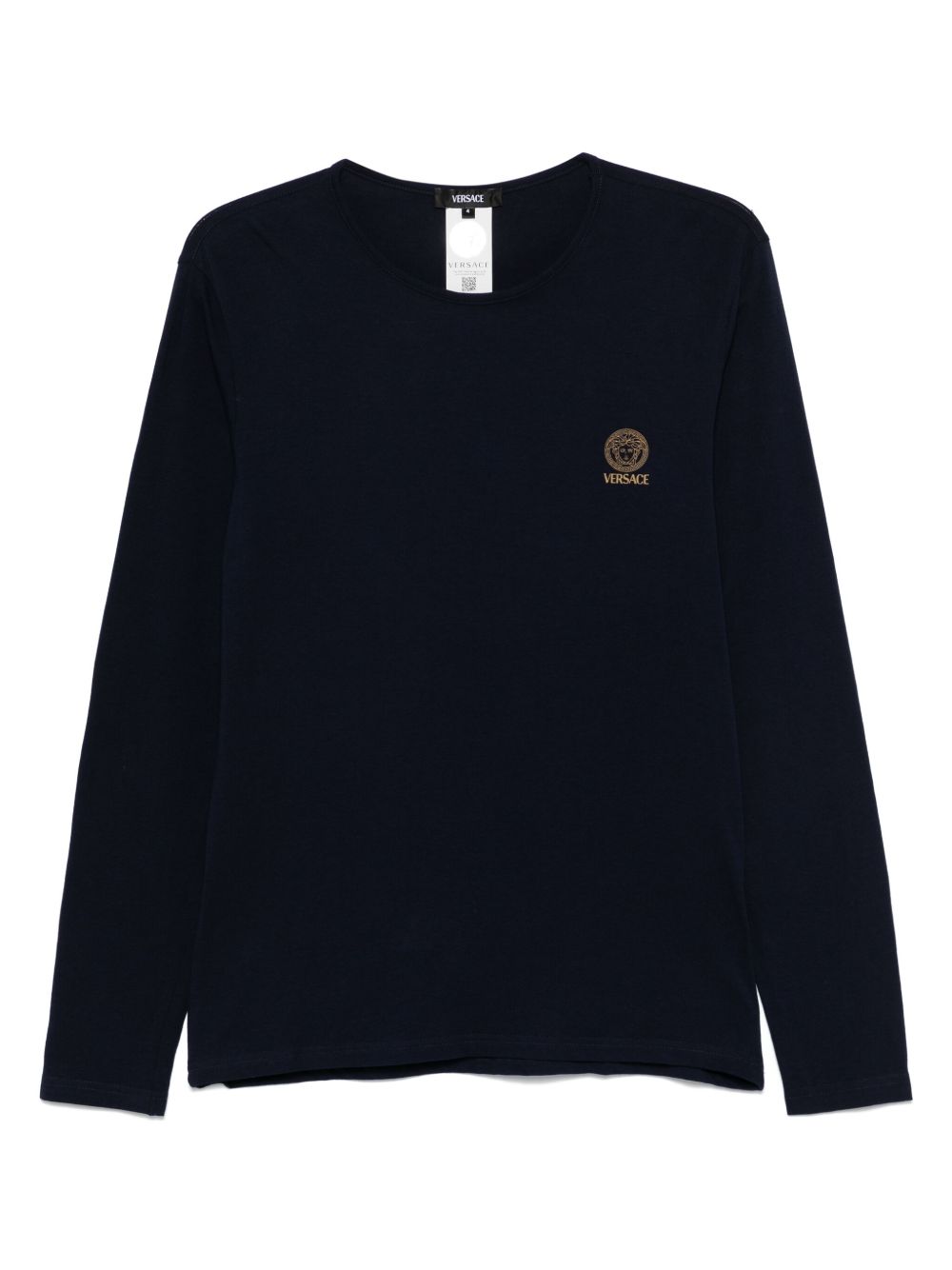Versace logo印花T恤 - 蓝色