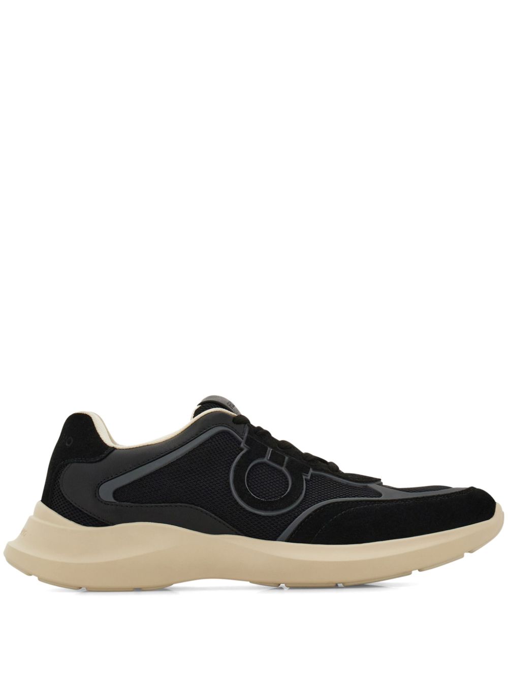 Ferragamo Gancini 板鞋 - Black