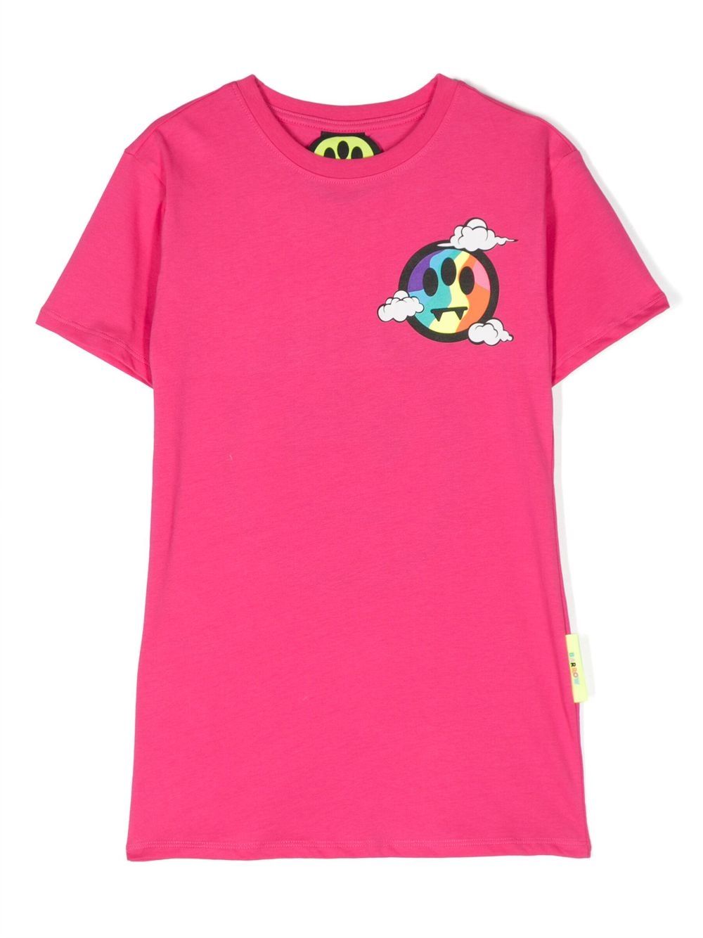 Barrow kids logo印花T恤式连衣裙 - 粉色