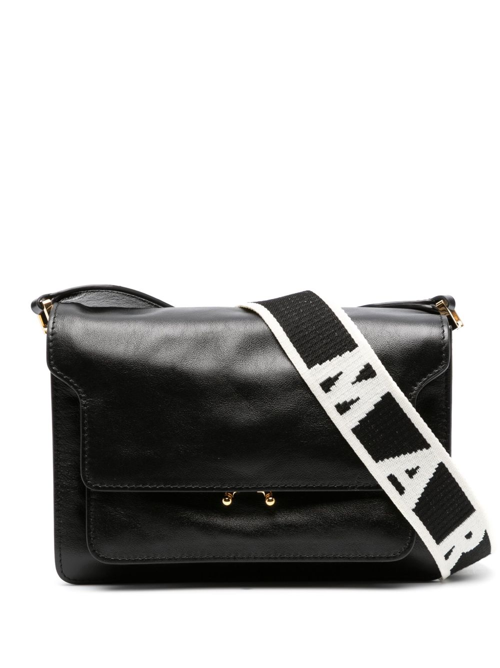 Marni Trunk Soft 中号斜挎包 - 黑色