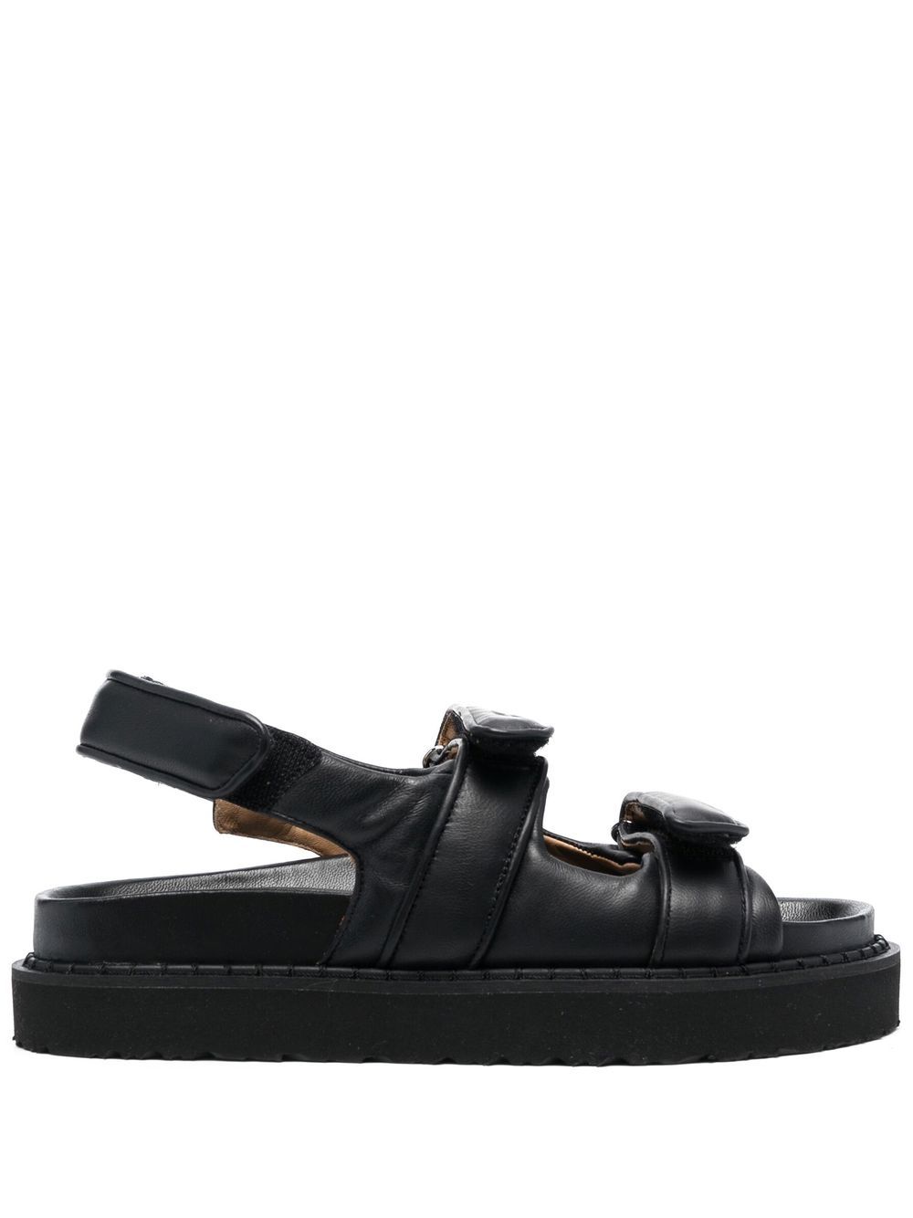 ISABEL MARANT Madee 皮质裹踝凉鞋 - 黑色