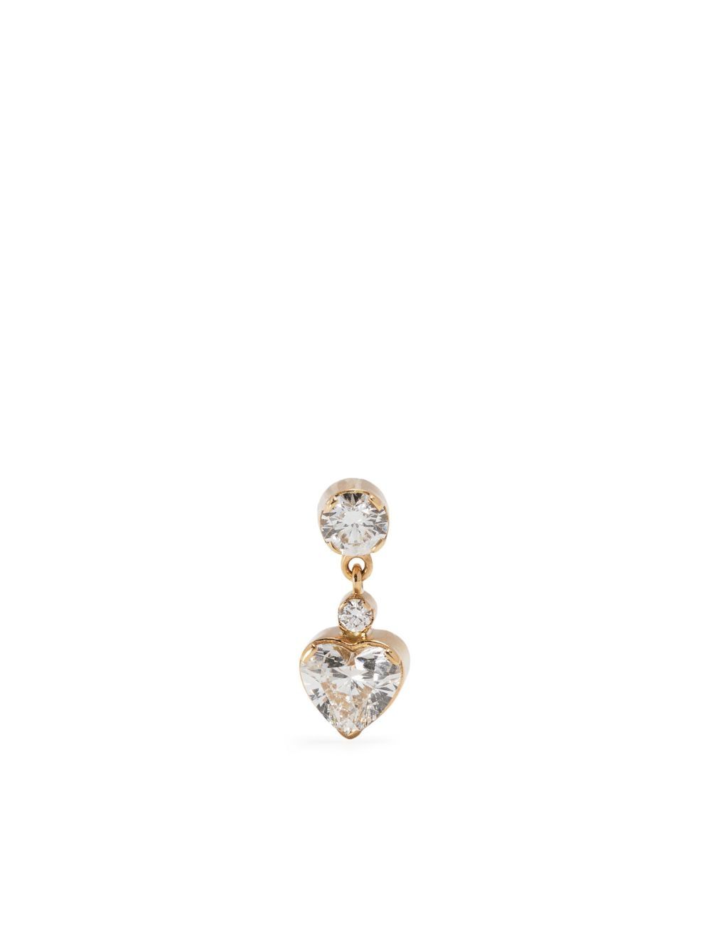 Sophie Bille Brahe Chambre Diamant 18K黄金钻石吊饰耳环 - 金色