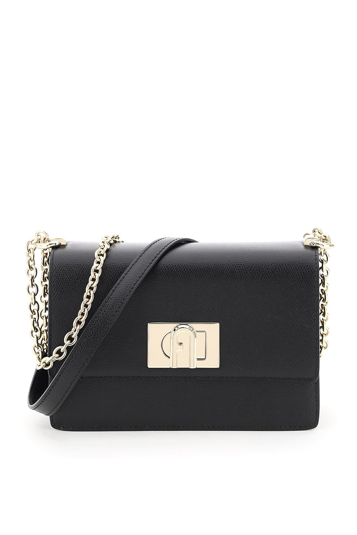 Furla 1927 Black Leather Crossbody Bag