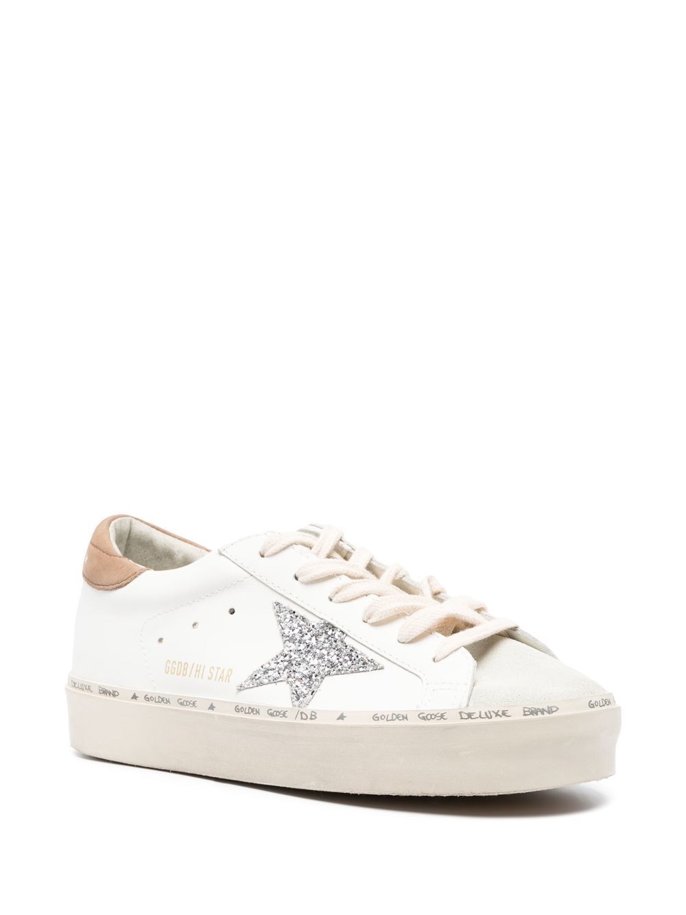 Golden Goose Hi Star 系带运动鞋 - 白色