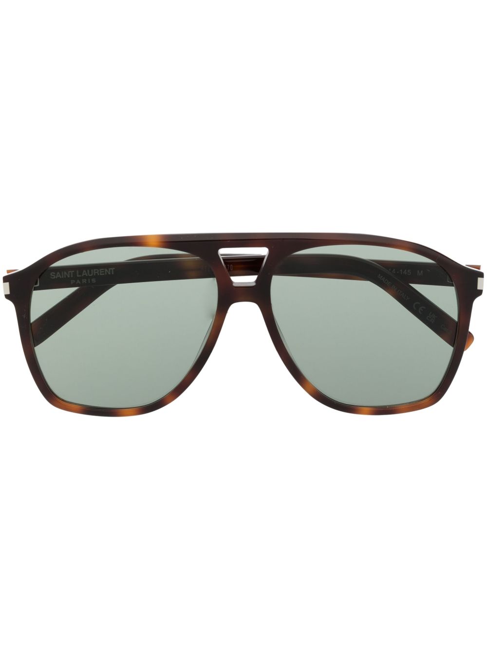 Saint Laurent Eyewear 超大框太阳眼镜 - 褐色