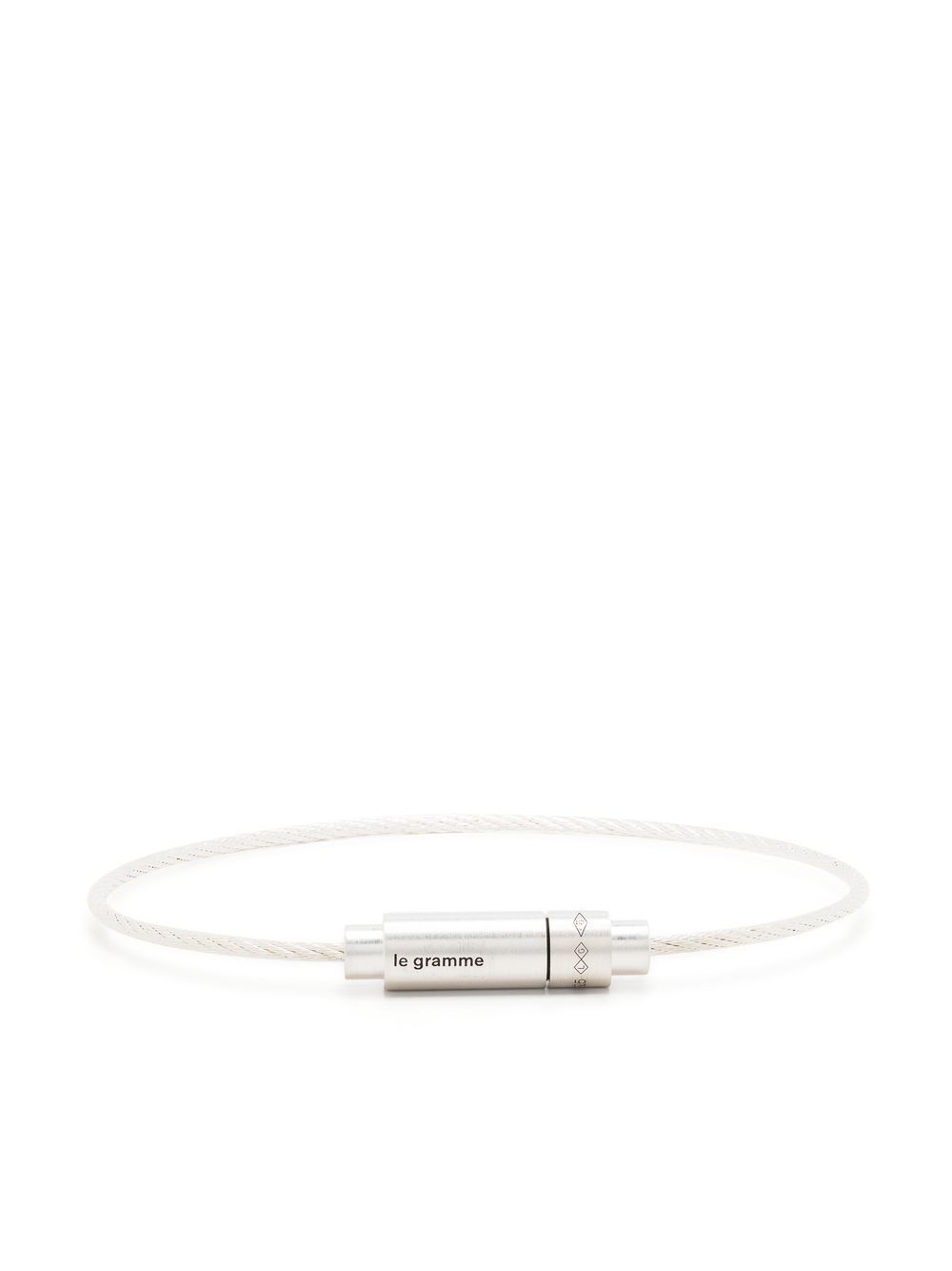 Le Gramme 9g Cable Triptych 手链 - 银色
