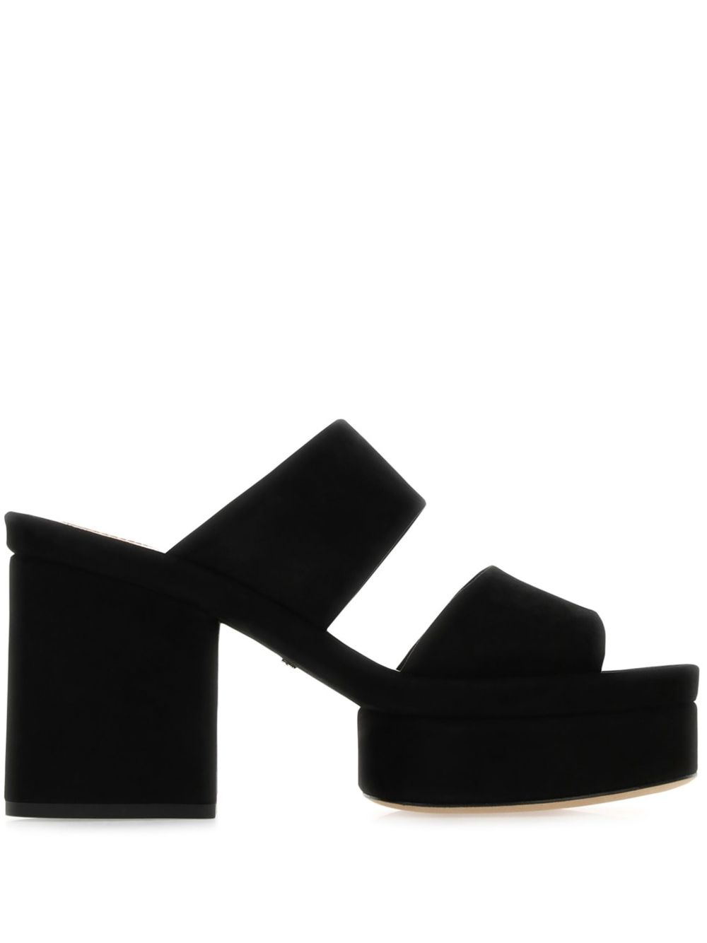 Chloé Odina 绒面皮高跟穆勒鞋（9.5厘米） - 黑色