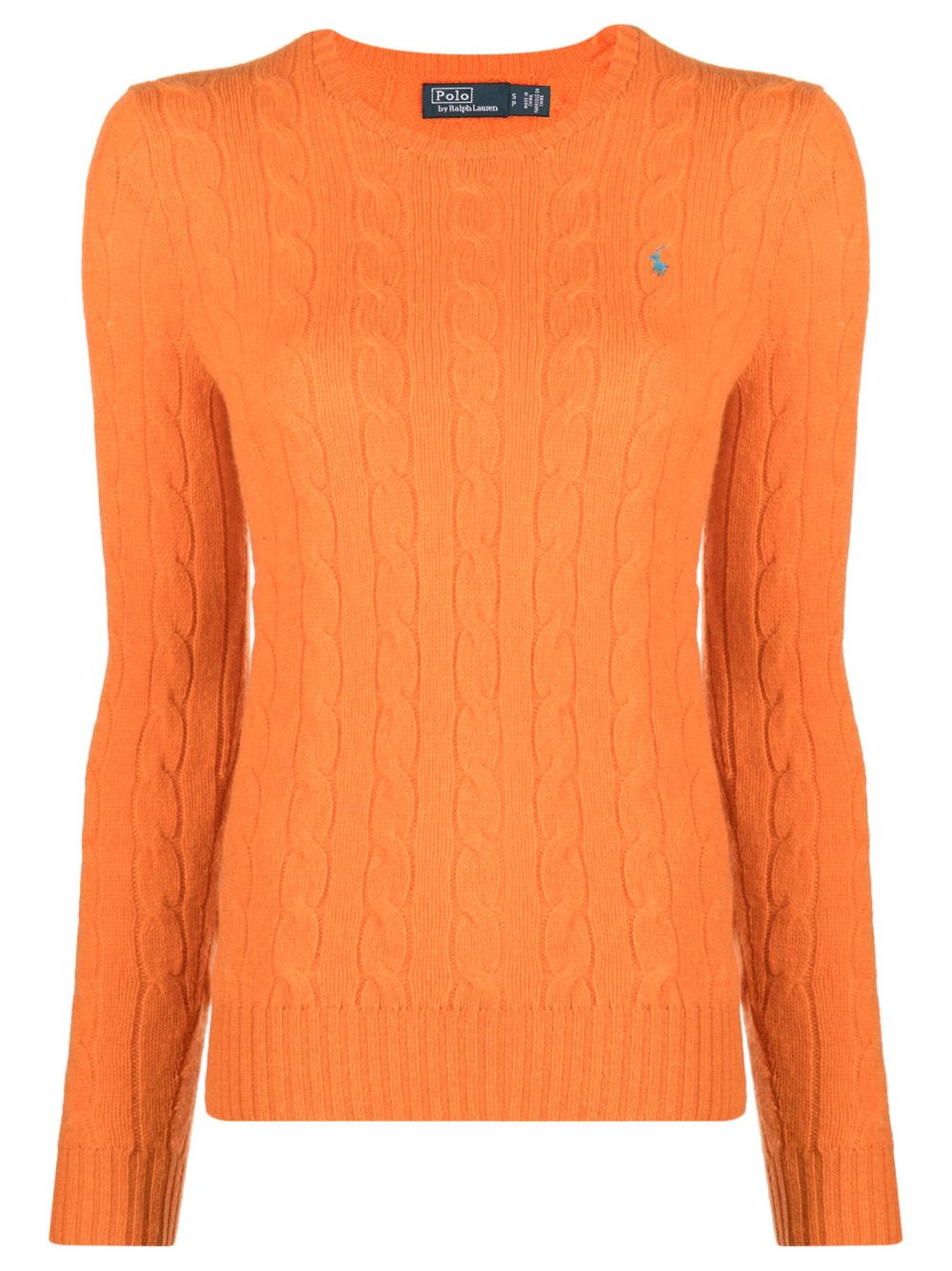 Polo Ralph Lauren Julianna 粗绞花针织毛衣 - 橘色