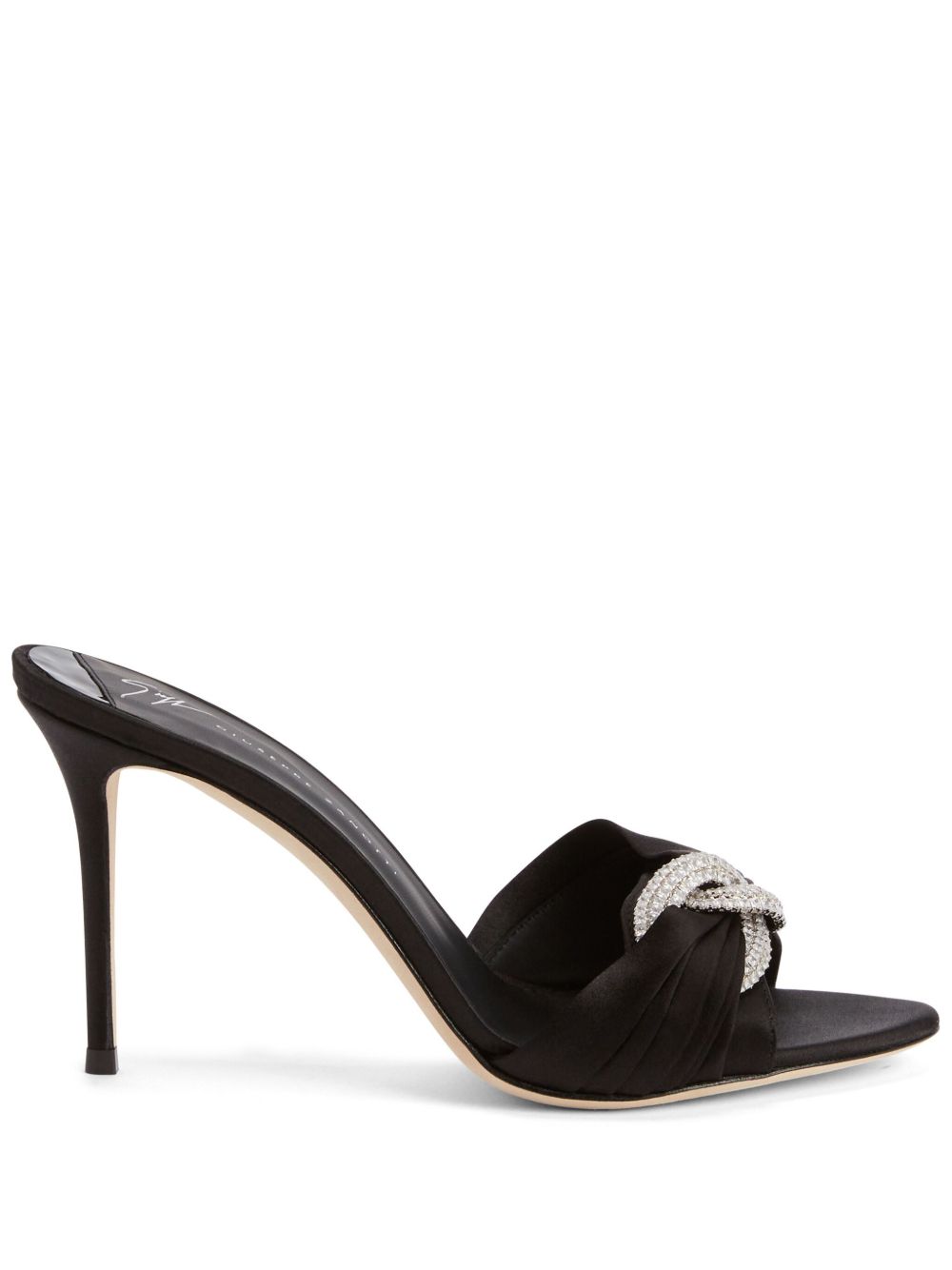 Giuseppe Zanotti Intriigo 晶饰凉鞋 - 黑色