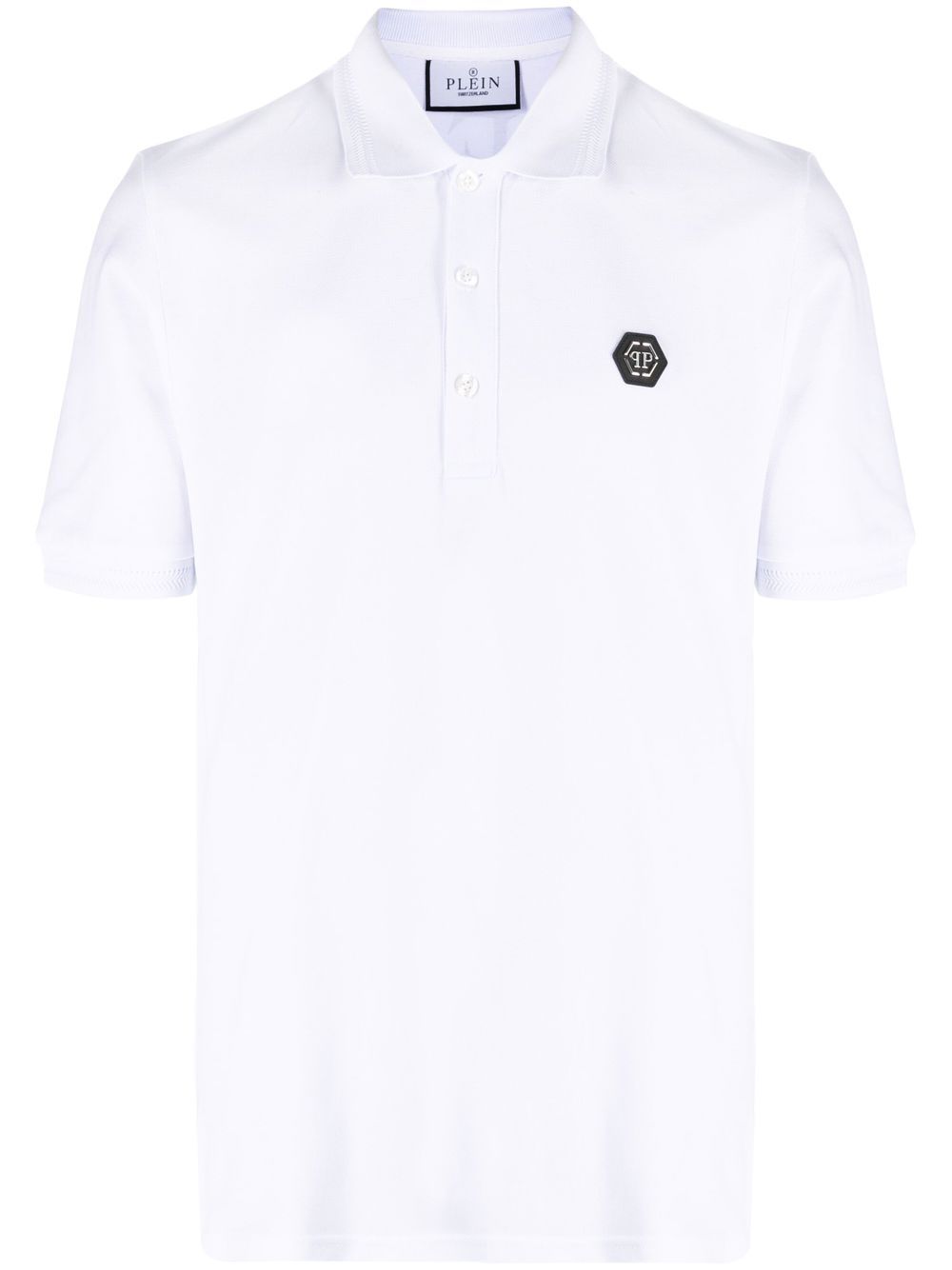 Philipp Plein 蛇logo polo衫 - 白色