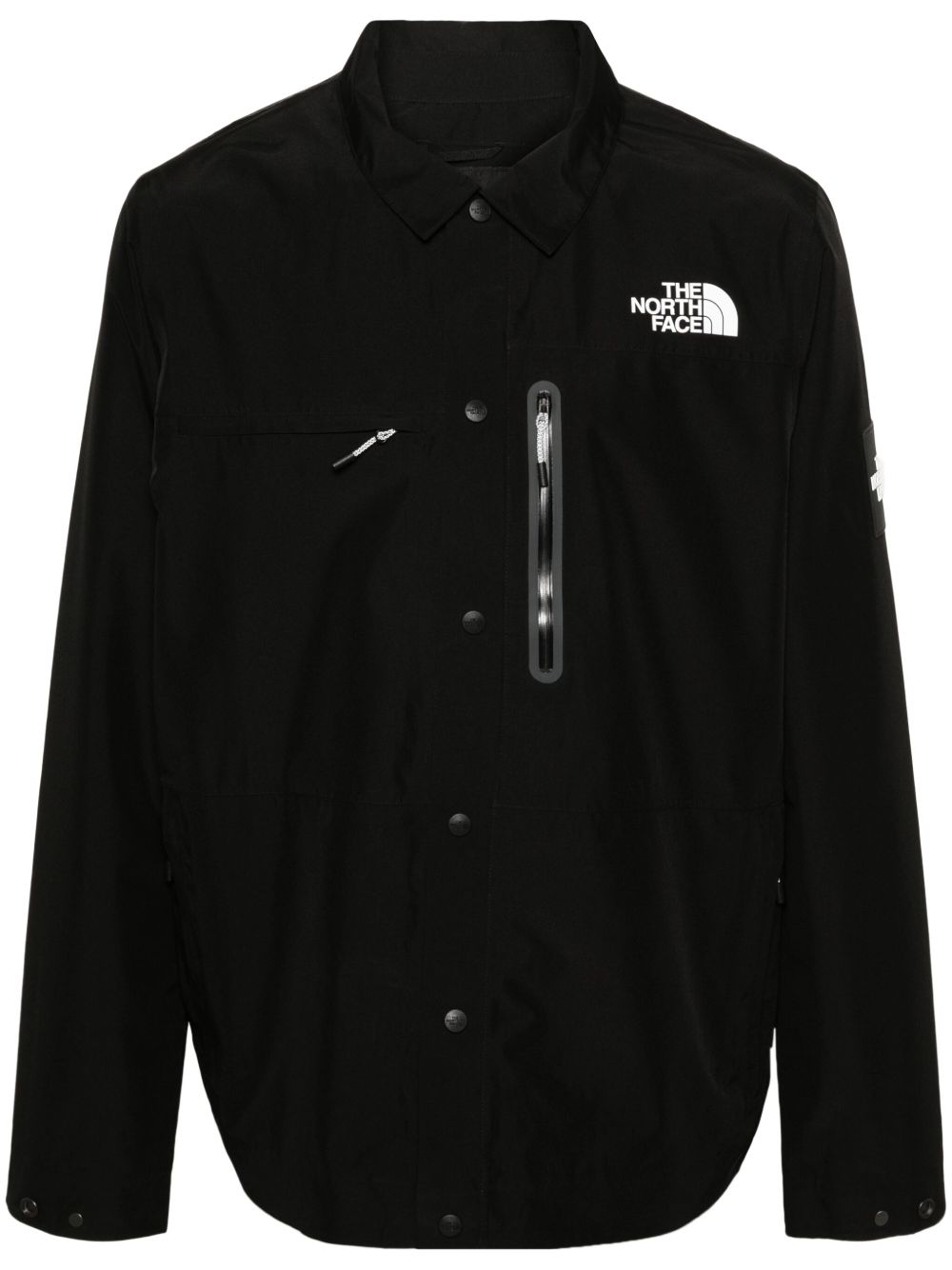 The North Face Amos logo贴花衬衫式夹克 - 黑色