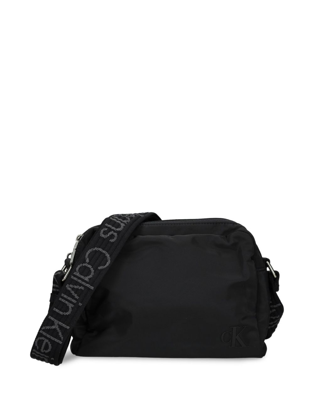 Calvin Klein Jeans logo 贴花斜挎包 - 黑色