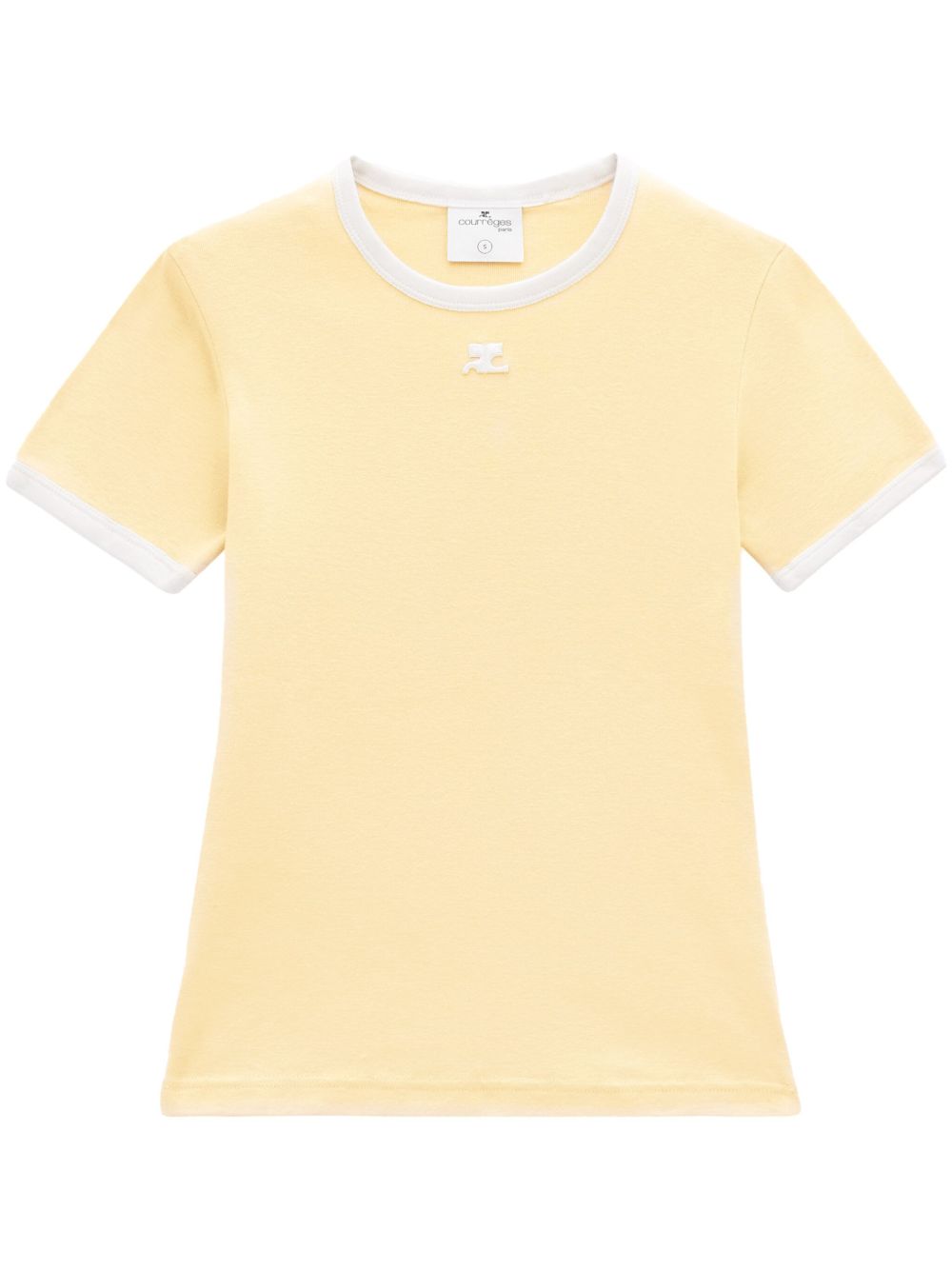 Courrèges Reedition 棉T恤 - 黄色