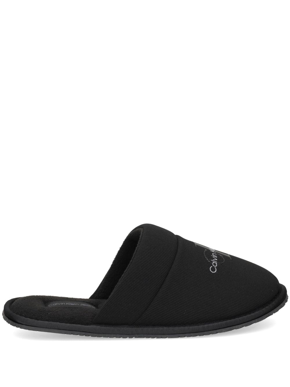 Calvin Klein Jeans logo拖鞋 - 黑色