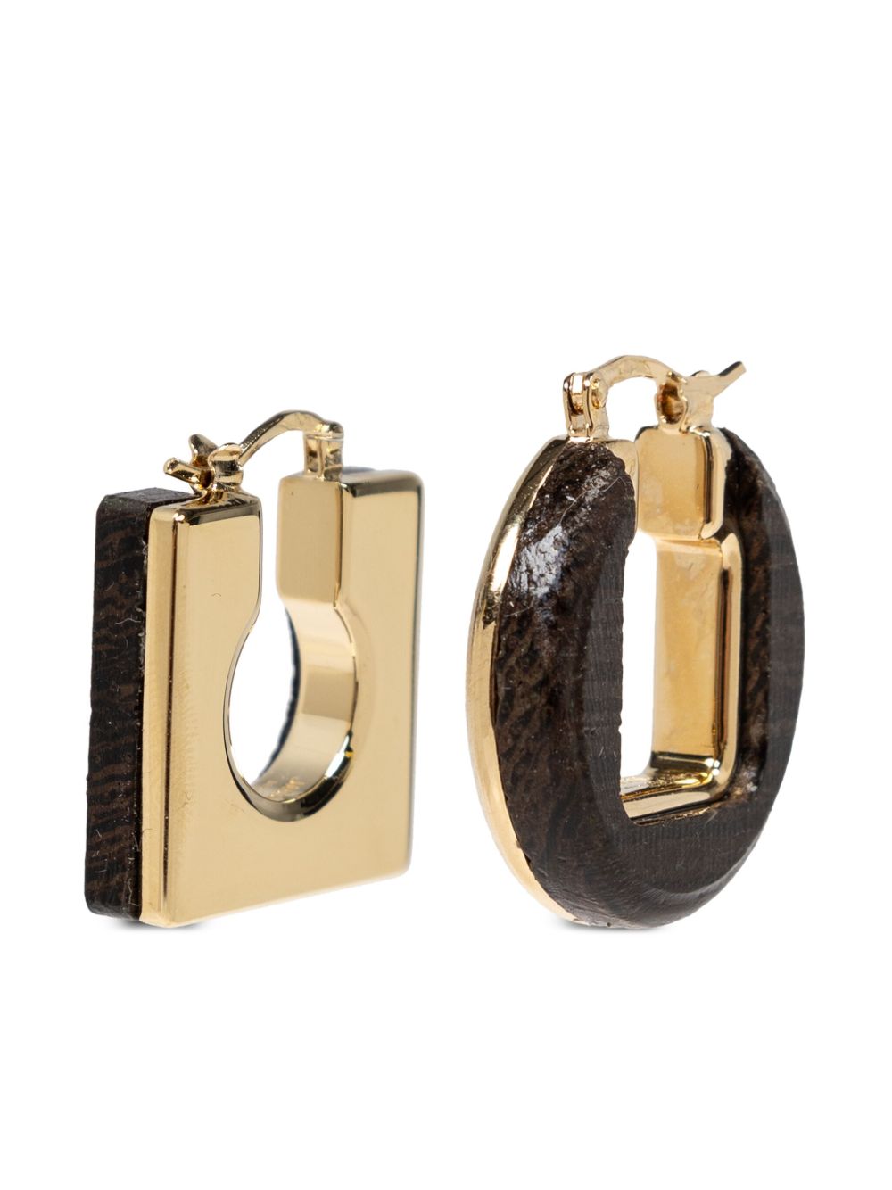 Jacquemus Les boucles Rond Carré 耳环 - 金色