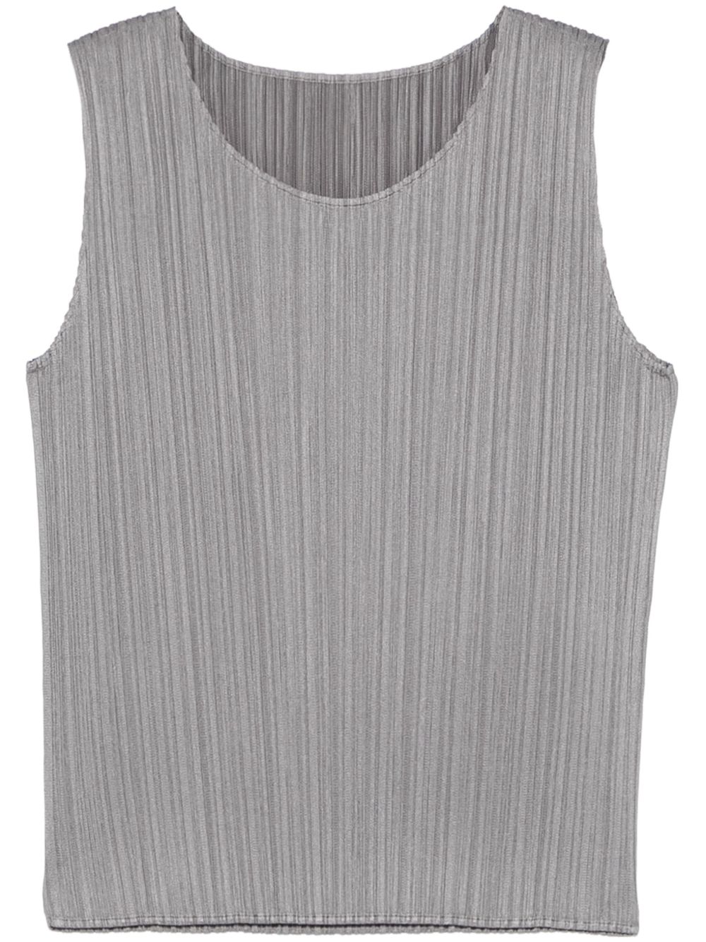 Pleats Please Issey Miyake 百褶坦克背心 - 灰色
