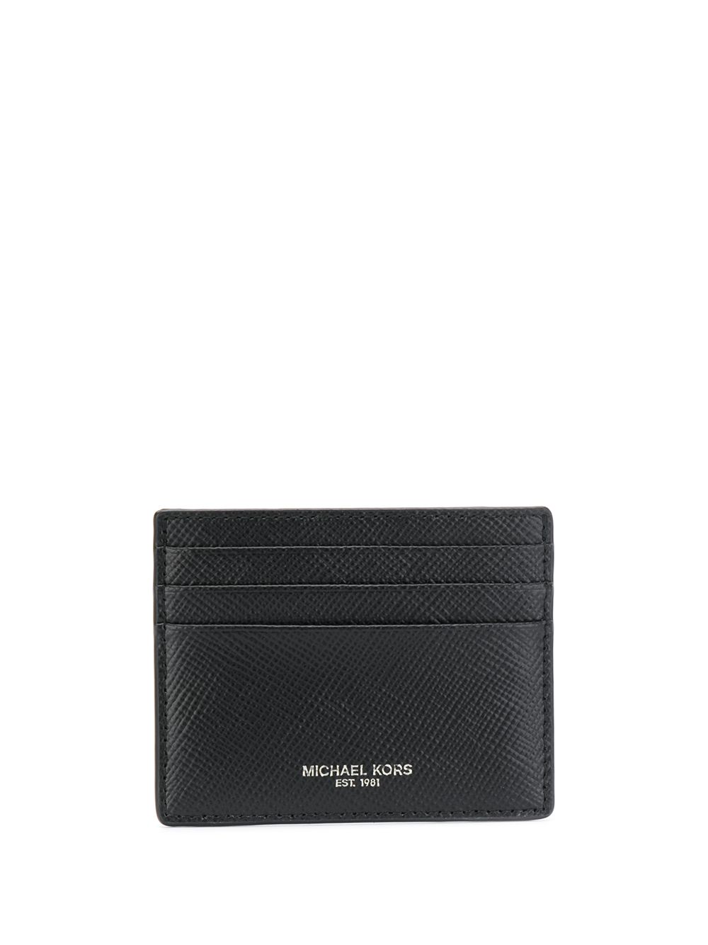 Michael Michael Kors logo标记卡夹 - 黑色