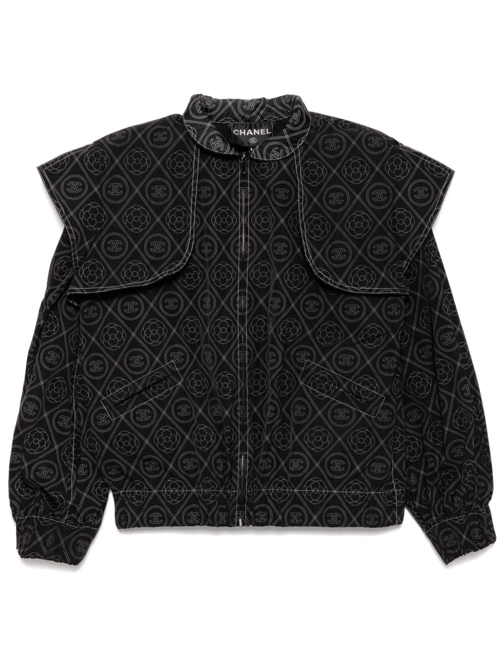 CHANEL Pre-Owned 拉链夹克（2018年典藏款） - 黑色