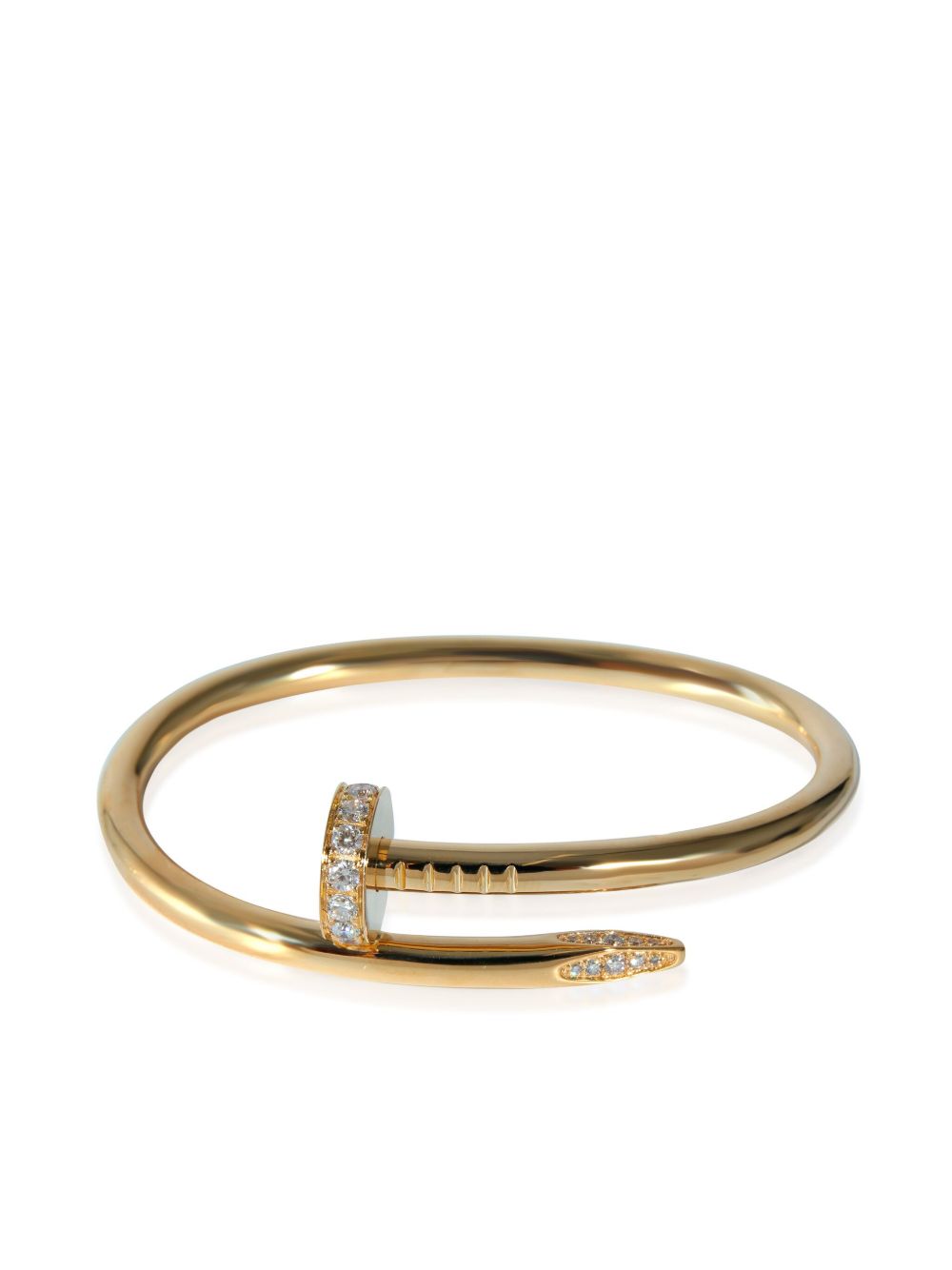 Cartier 18K玫瑰金 Juste Un Clou 钻石手链 - 金色