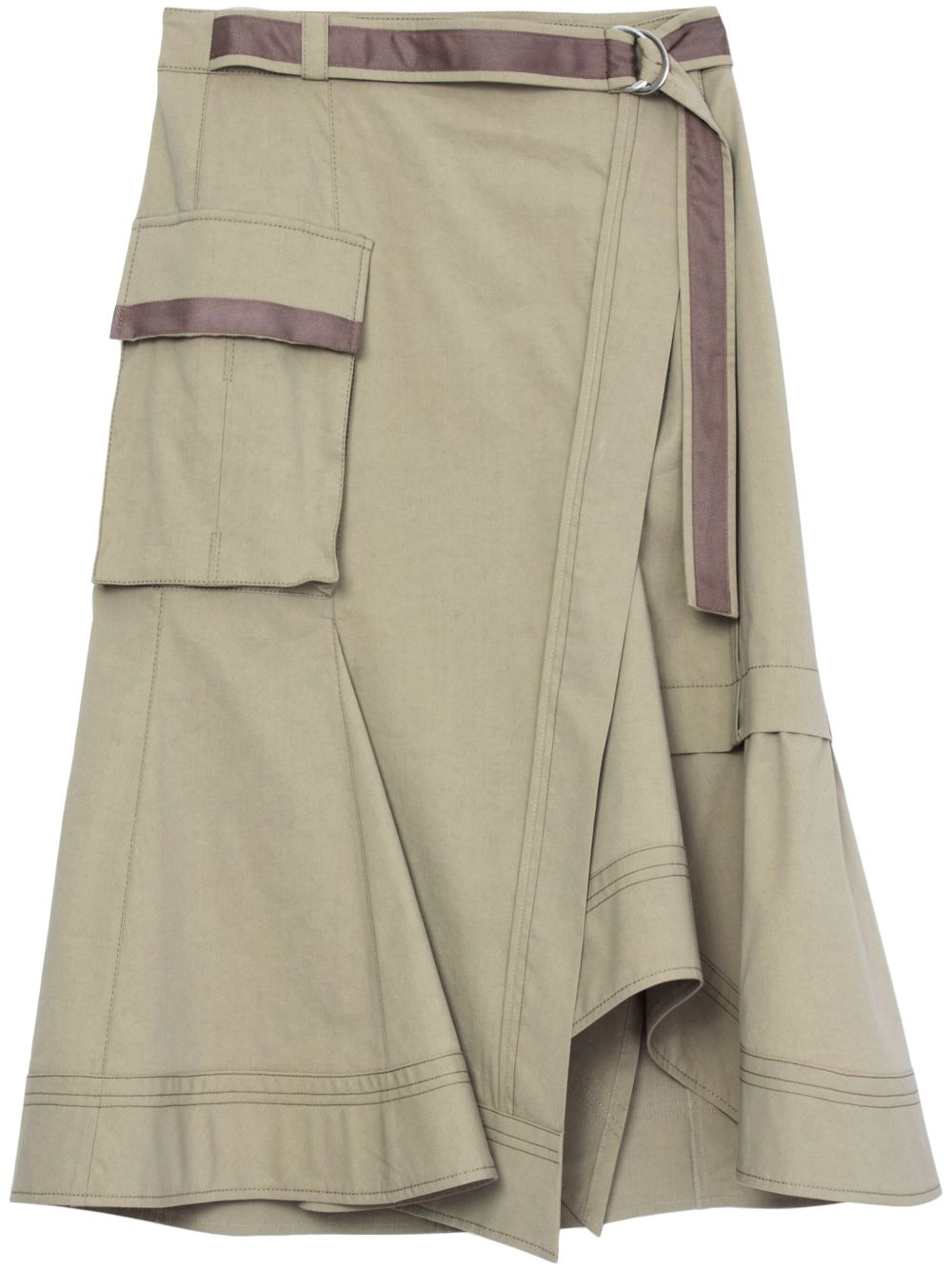 3.1 Phillip Lim 对比衬里半身裙 - 中性色