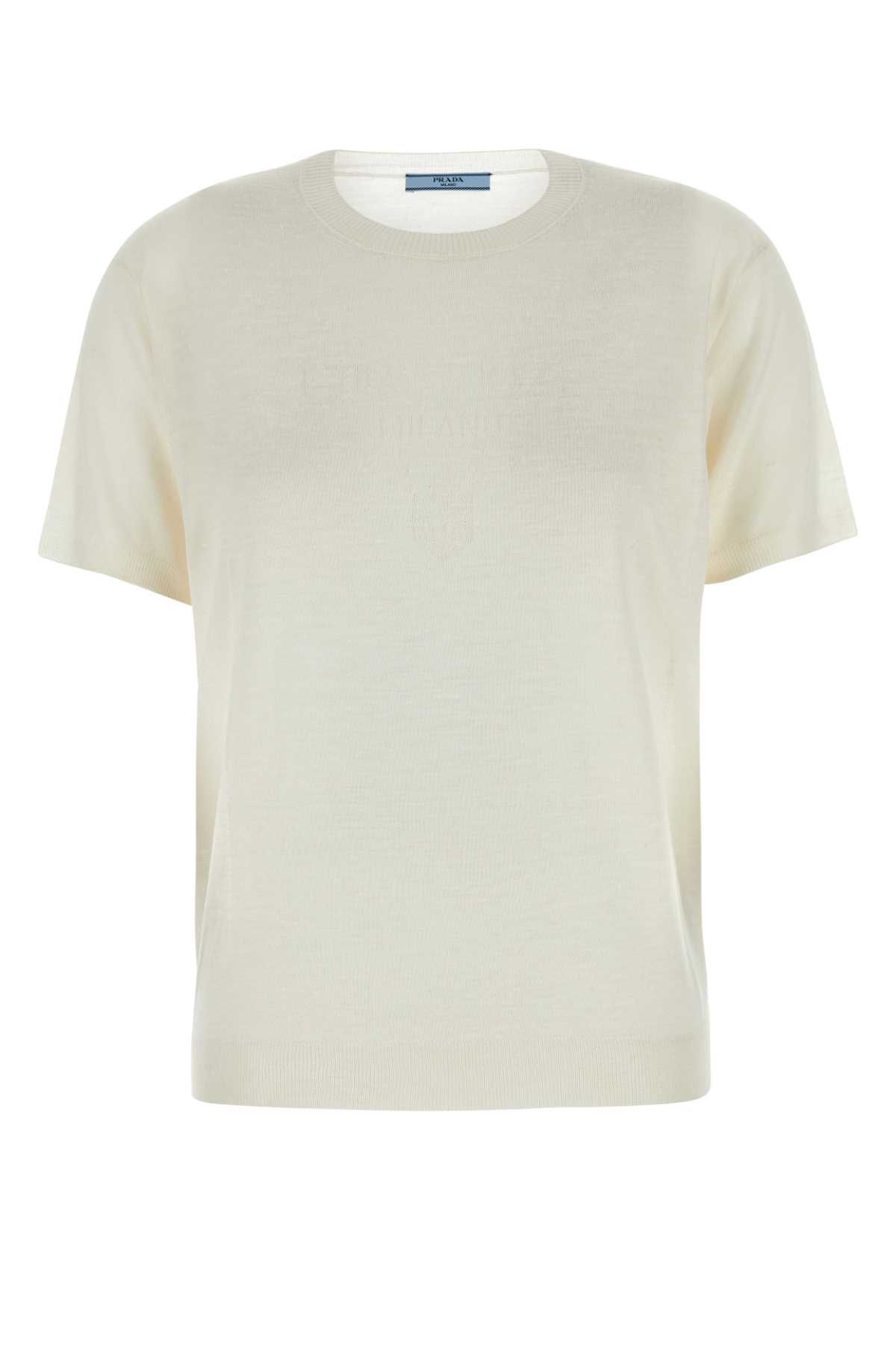 Prada Ivory Cashmere Sweater