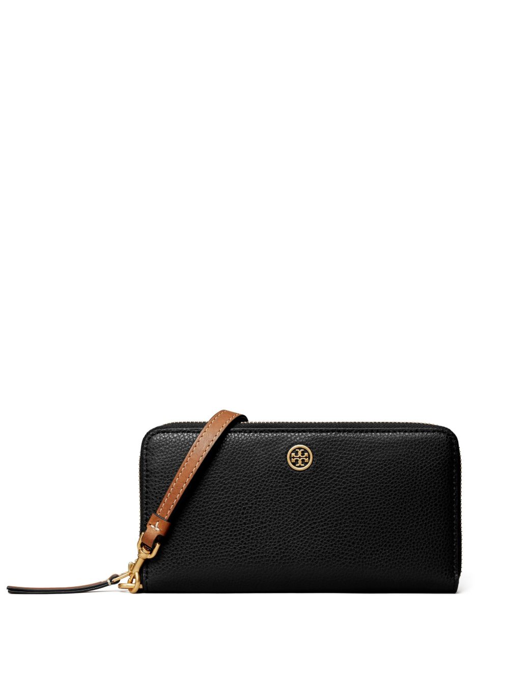 Tory Burch Robinson Double T 钱包 - 黑色