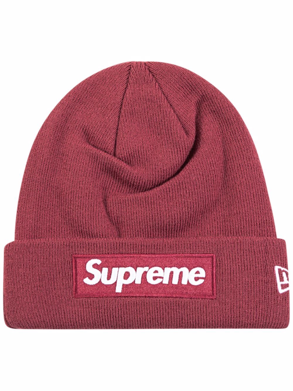 Supreme New Era 盒形logo套头帽 - 褐色