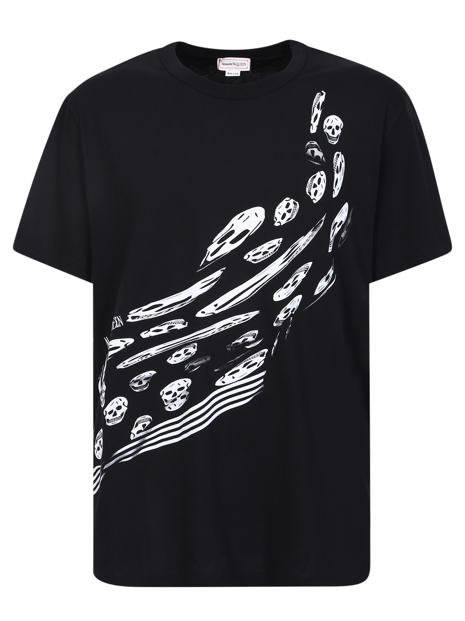Alexander McQueen T-shirt With Side Skull Print