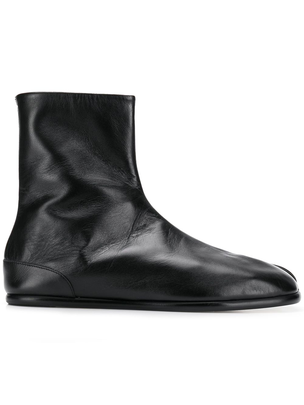 Maison Margiela Tabi 及踝皮靴 - 黑色