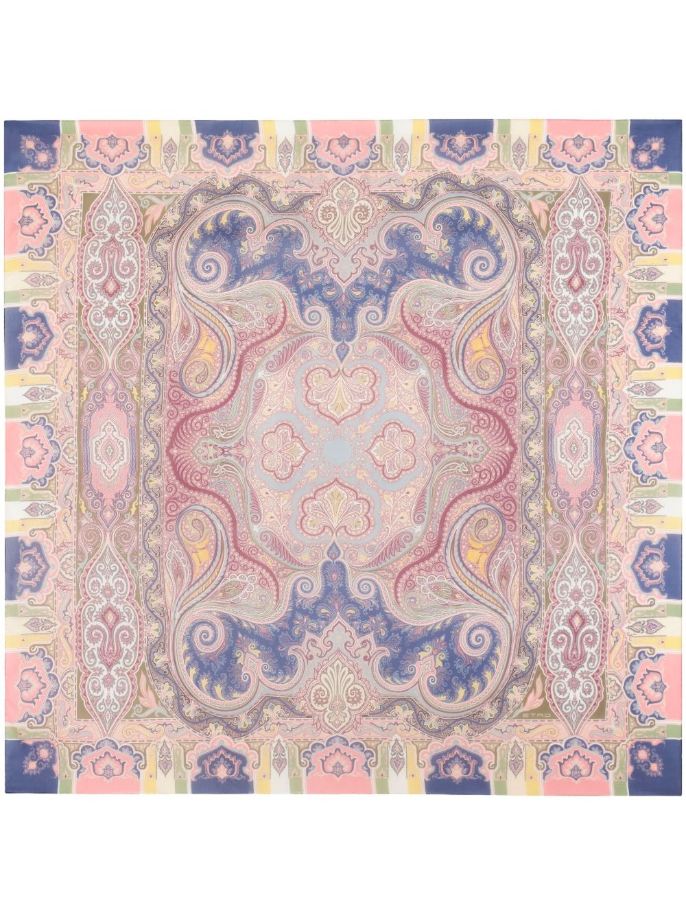 ETRO 抽象印花围巾 - 粉色