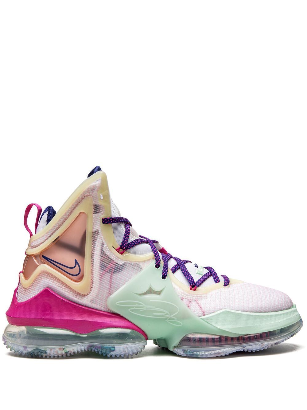 Nike LeBron 19 高帮运动鞋 - 白色