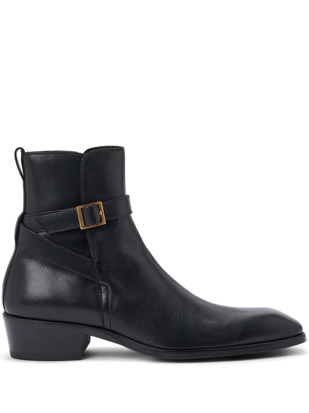 TOM FORD Kenneth 低跟靴（4厘米） - 黑色