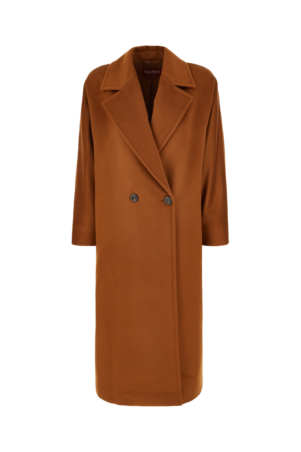 Max Mara Studio 砖红色羊毛大衣