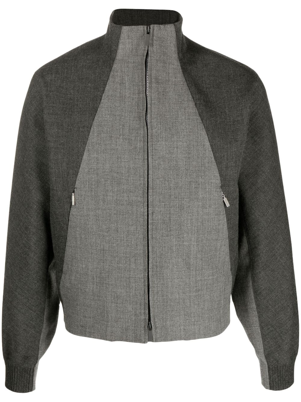 Thom Browne 初剪羊毛拼接夹克 - 灰色