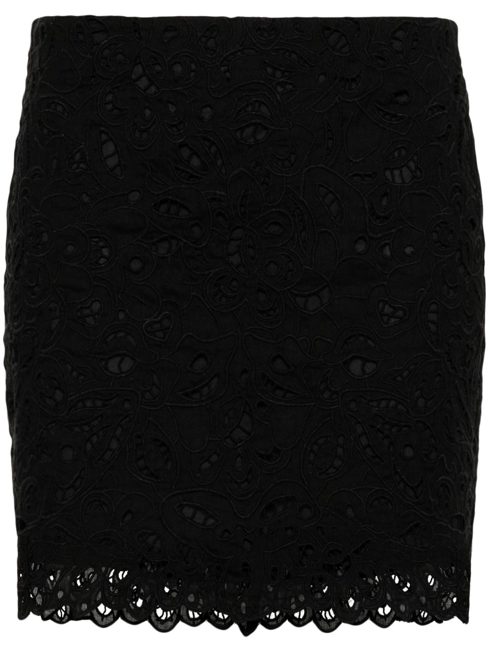 ISABEL MARANT Dina 刺绣迷你半身裙 - 黑色