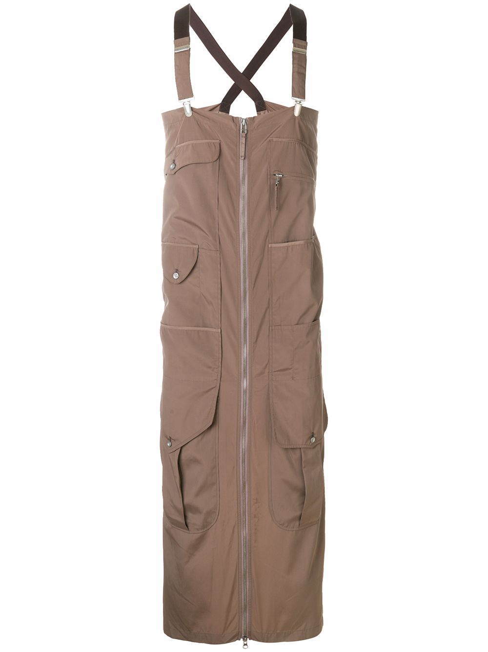 Jean Paul Gaultier Pre-Owned 古着拉链围裙 - 褐色