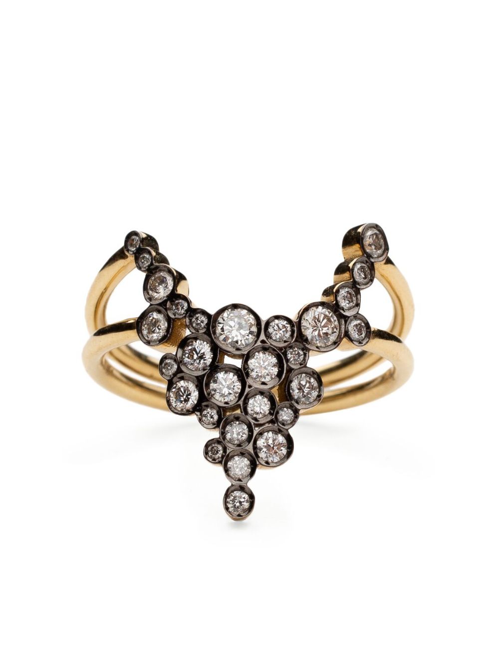 Yannis Sergakis 18K黄金 Maxi Pétale 钻石戒指 - 金色