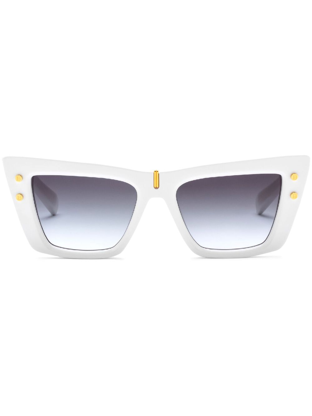 Balmain Eyewear B-Eye 猫眼框太阳眼镜 - 白色