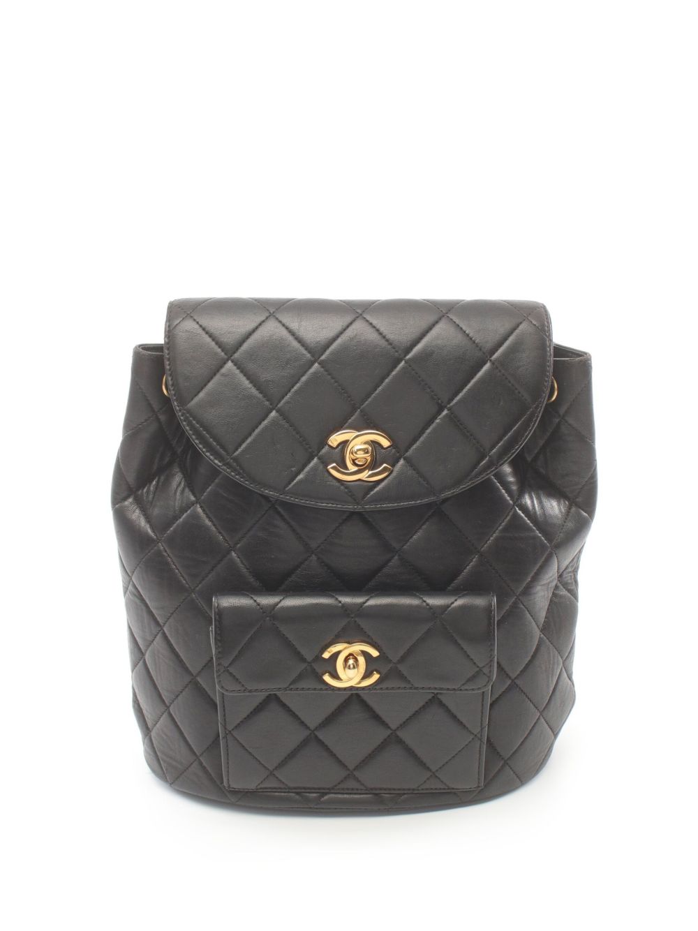 CHANEL Pre-Owned Duma 双肩包（1994-1996年典藏款） - 黑色