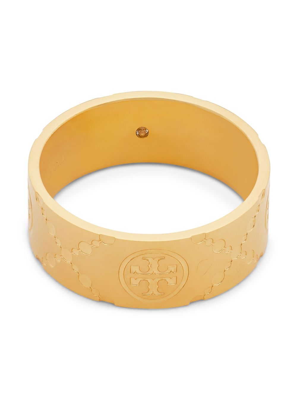Tory Burch Double T 抛光戒指 - 金色