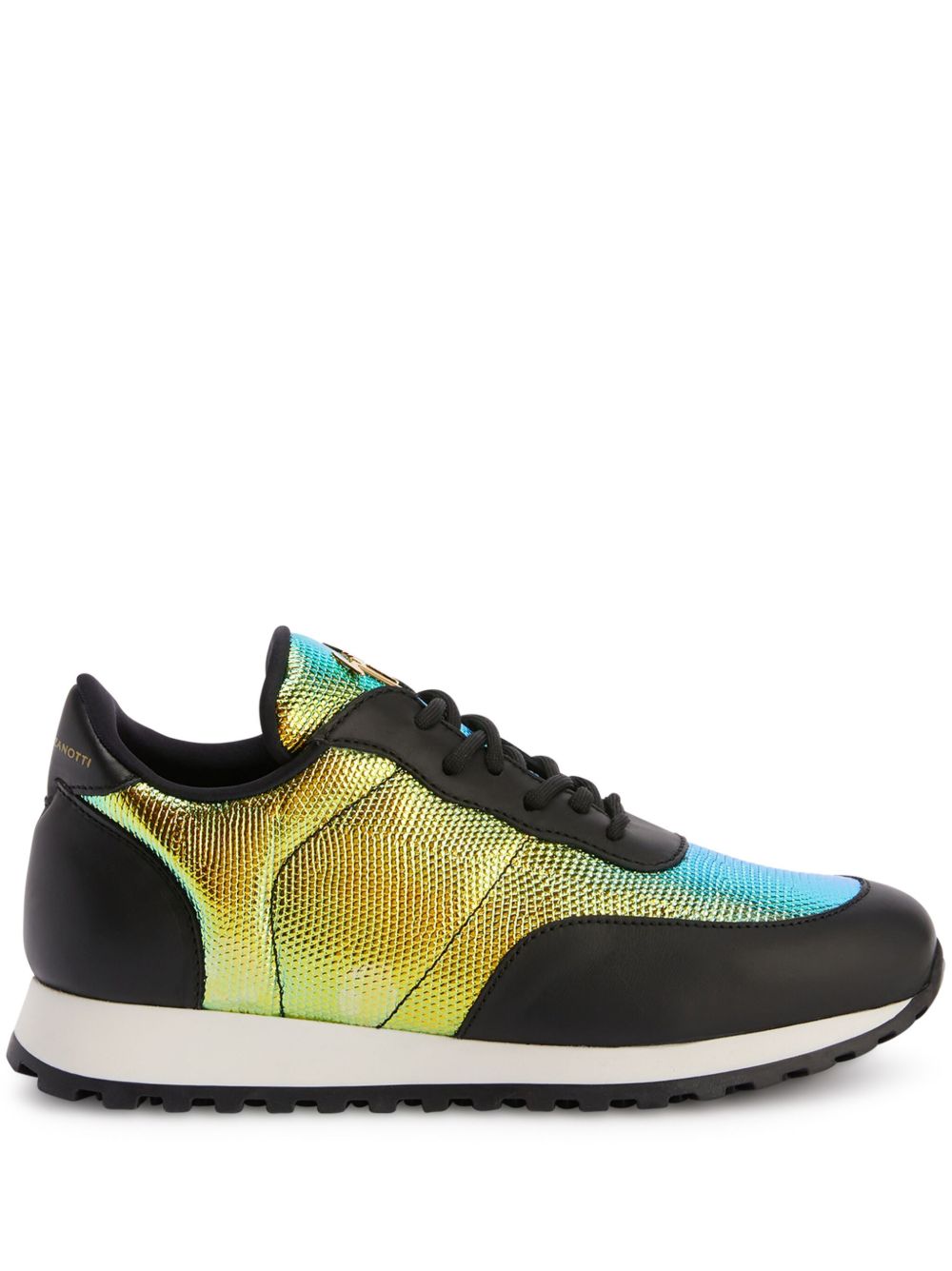 Giuseppe Zanotti Jimi logo运动鞋 - 绿色